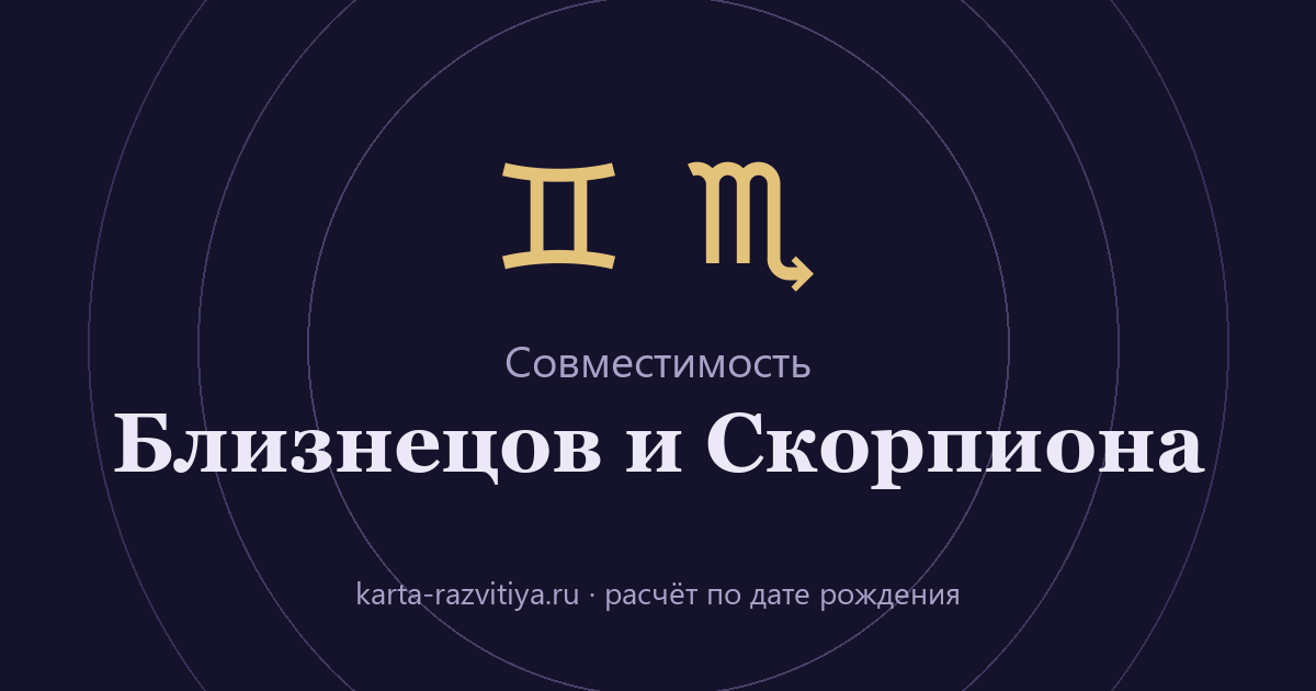 Совместимость Близнецов и Скорпиона — знаки Близнецы и Скорпион