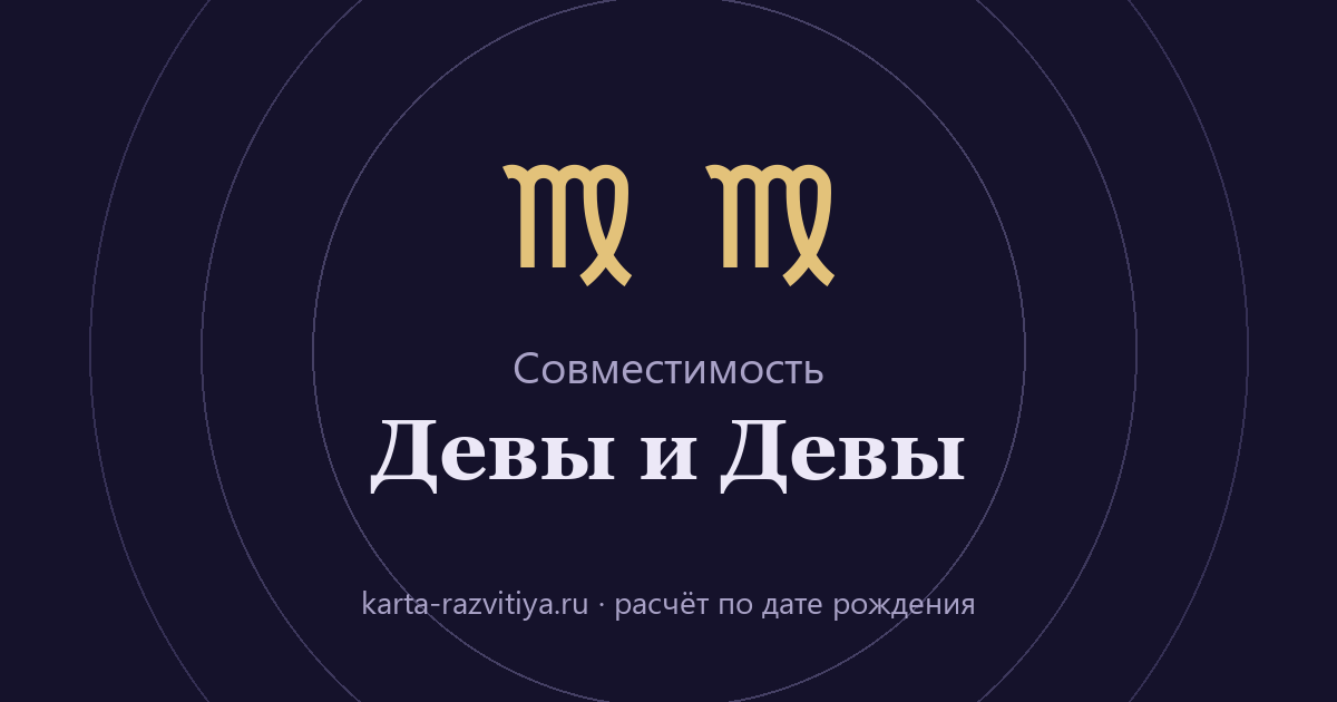 Совместимость Девы и Девы — знаки Дева и Дева