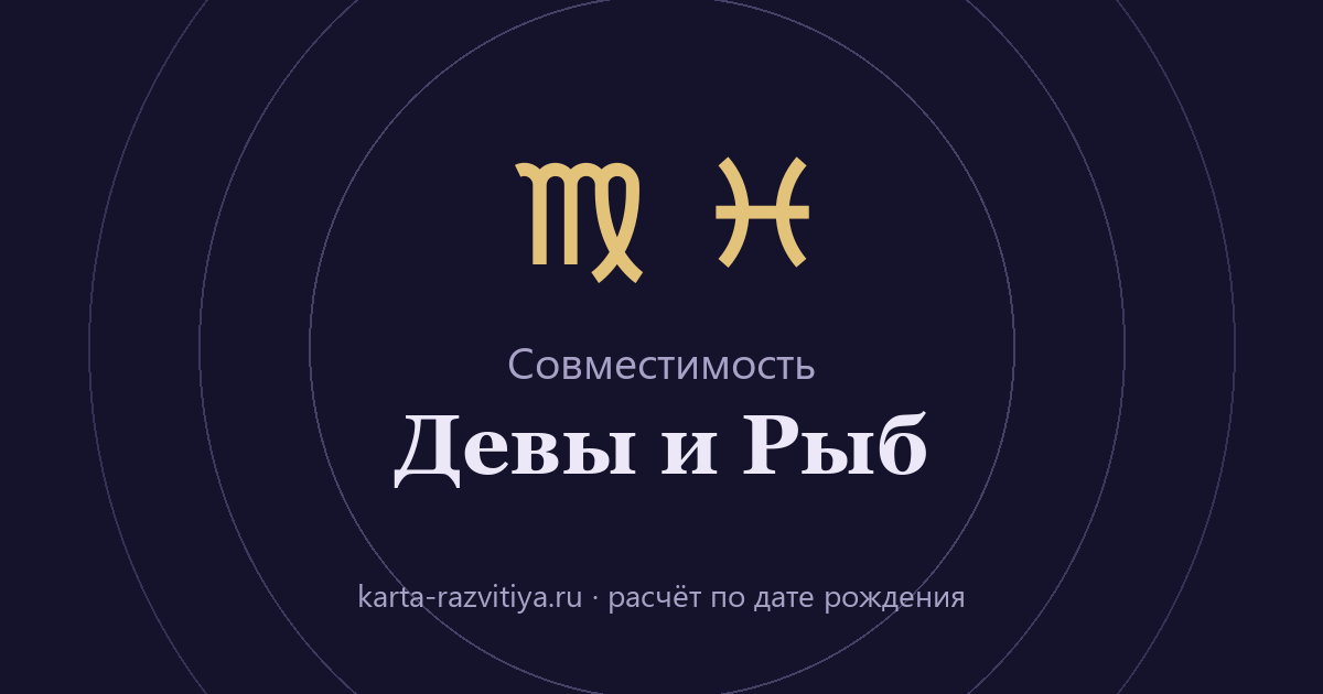 Совместимость Девы и Рыб — знаки Дева и Рыбы