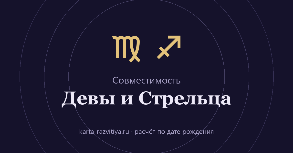 Совместимость Девы и Стрельца — знаки Дева и Стрелец